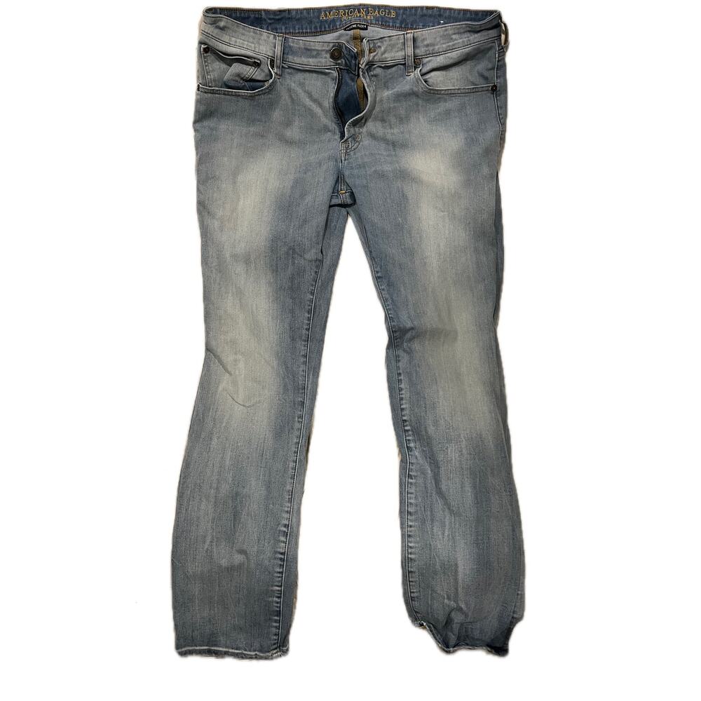American Eagle Blue Slim Straight Leg Jeans Men's 38x34